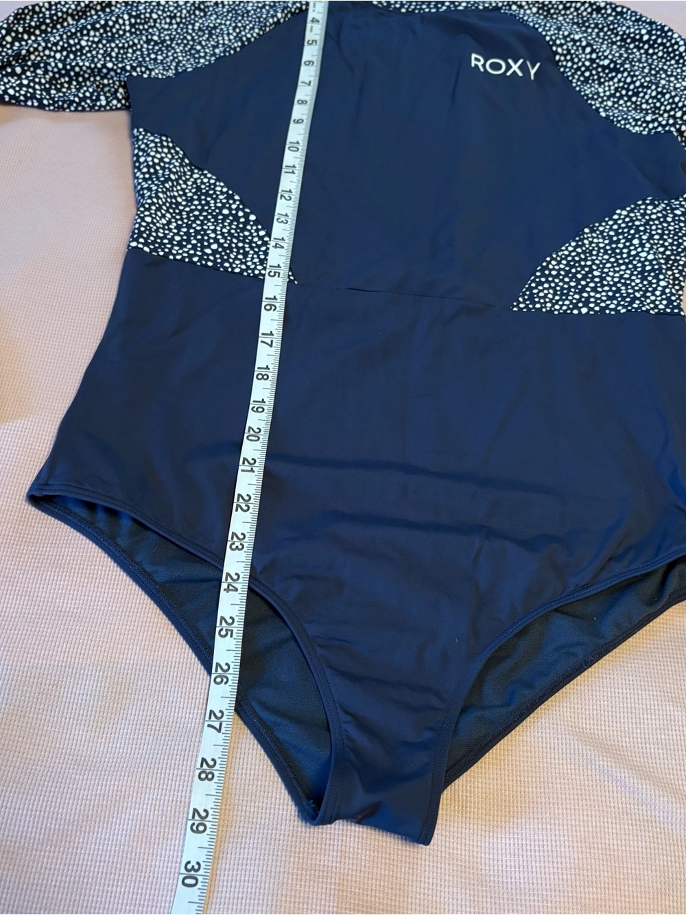 Roxy Long Sleeve Rash Guard UPF 50 Long Sleeve One Piece Swimsuit XL - Picture 5 of 8